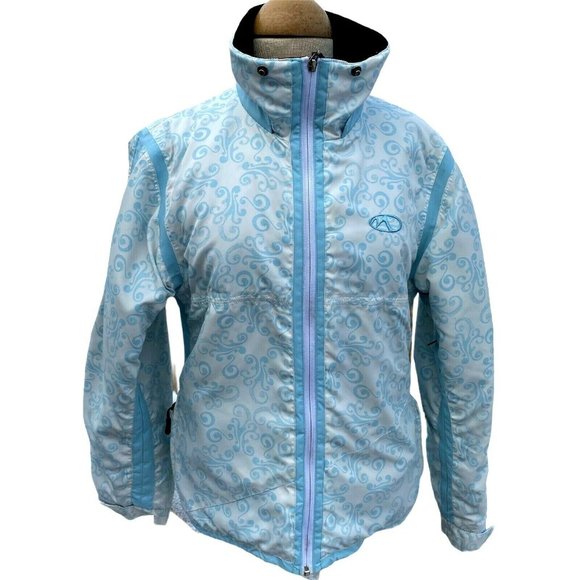 Marker Jackets & Blazers - Marker Ski Snowboard Jacket Blue White Print Nylon